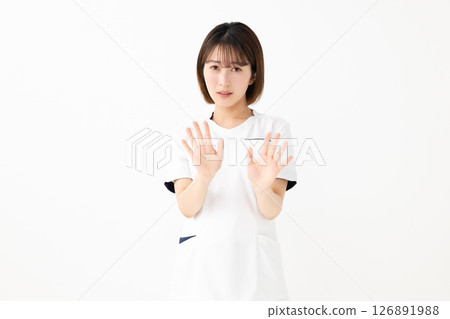 穿白大褂的女人拒絕拒絕 126891988