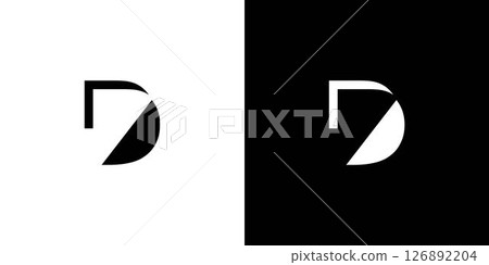 Modern and unique letter D initials logo design Modern and unique letter D initials logo design 126892204