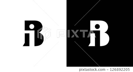 modern and unique letter iB initials logo design modern and unique letter iB initials logo design 126892205