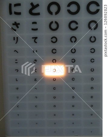 Eye test Landolt ring Eye test Landolt ring 126892823