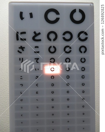 Eye test Landolt ring 126892825