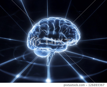 數位化大腦的影像 126893367