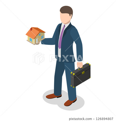 3D Isometric Flat Vector Illustration of Real Estate, Investment Opportunity. Item 3 126894807