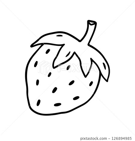 Strawberry isolated on a white background 126894985