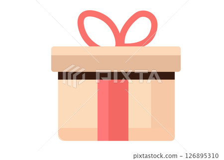 Stylish and eyecatching Gift Box complete with a Ribbon, perfect for Special Occasions 126895310