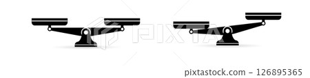 Scales, Flat design vector illustration. 126895365