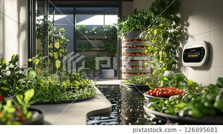 Smartly controlled indoor hydroponic cultivation system 126895681