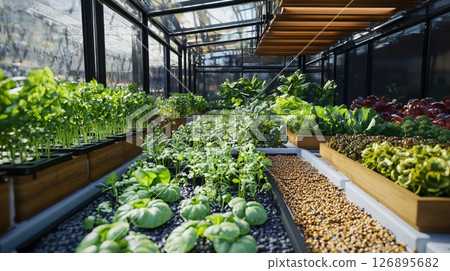 未來溫室式魚菜共生種植設施 126895682