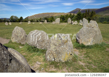 Castlerigg Prehistoric Stone Circle near Keswick - United Kingdom Castlerigg Prehistoric Stone Circle near Keswick - United Kingdom 126896047