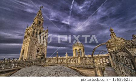 Giralda Tower and Seville Cathedral, Spain 126896233