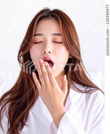 Asian Beauty (yawning) 126896977