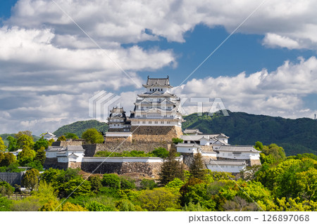 《兵庫縣》姬路城：初夏的綠色季節 126897068
