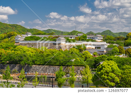 《兵庫縣》姬路城：初夏的綠色季節 126897077