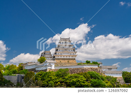 《兵庫縣》姬路城：初夏的綠色季節 126897092