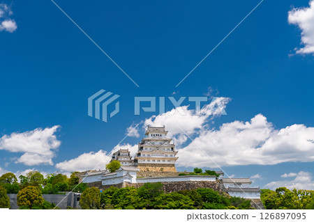 《兵庫縣》姬路城：初夏的綠色季節 126897095