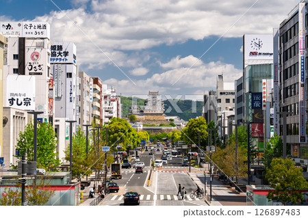 <兵庫縣>姬路城的街景 <兵庫縣>姬路城的街景 126897483