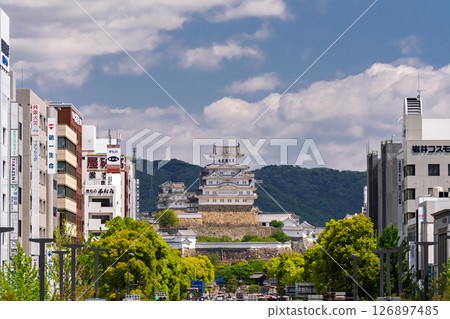 <Hyogo Prefecture> Townscape with Himeji Castle 126897485