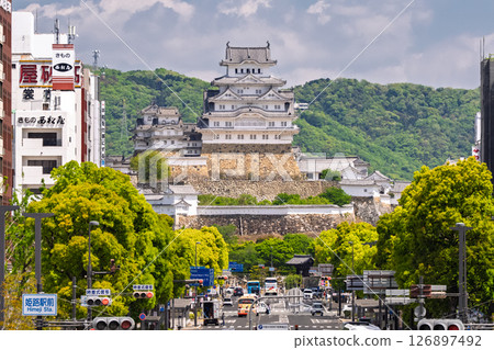 <Hyogo Prefecture> Townscape with Himeji Castle 126897492