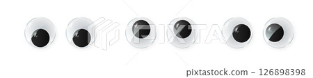 toy eyes cartoon safety wobbly flat style design vector 126898398