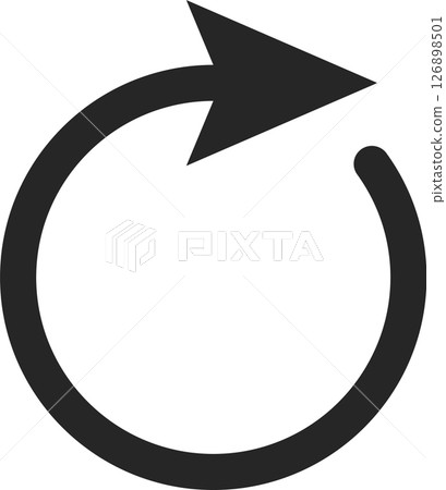 Continuous process illustrated by a circular arrow rotating clockwise, symbolizing repetition, renewal, and the flow of ongoing activity within a seamless loop or cycle Continuous process illustrated by a circular arrow rotating clockwise, symbolizing repetition, renewal, and the flow of ongoing activity within a seamless loop or cycle 126898501