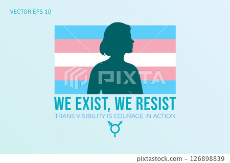 We Exist We Resist Trans Visibility Poster 126898839