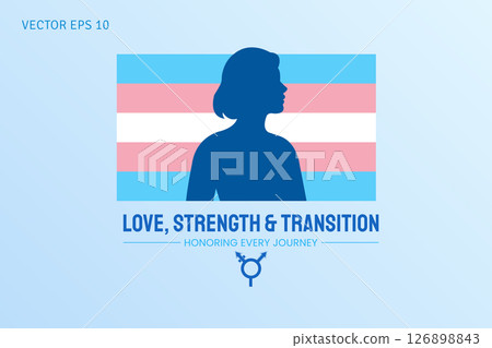 Love Strength and Transition Trans Journey Poster Love Strength and Transition Trans Journey Poster 126898843