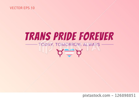 Trans Pride Forever Heart and Symbols Poster Trans Pride Forever Heart and Symbols Poster 126898851