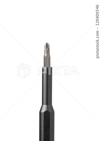 Iron bit with screwdriver on Isolated on white background Iron bit with screwdriver on Isolated on white background 126900546