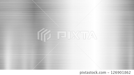 Panoramic steel background metal texture with highlights - Vector 126901862