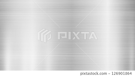 Panoramic steel background metal texture with highlights - Vector 126901864