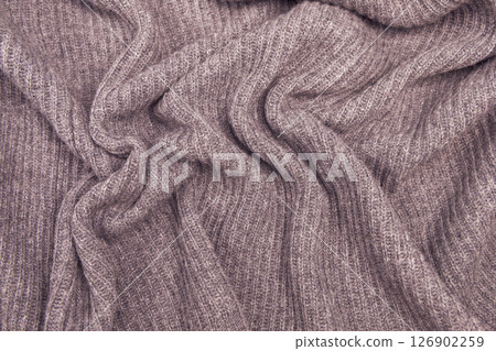 Textile background soft cashmere texture. Wool products. 126902259