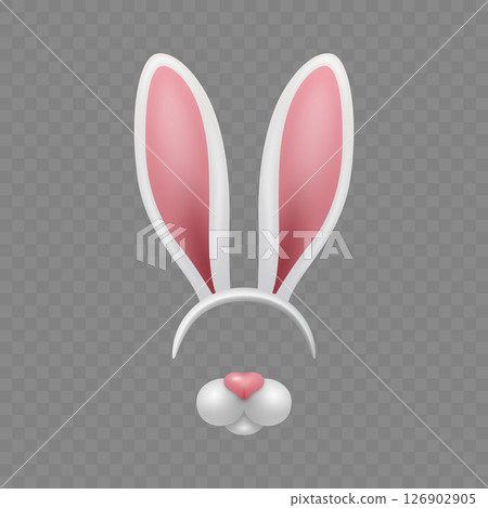 Vector Bunny Ears and Nose. Bunny Ears and Nose for Easter, Costume, Mask, Selfie Filter. Bunny Ears and Nose Clipart for Kids, Party, Cute Animal Design, Holiday, Decoration, Photo Booth, Fun Vector Bunny Ears and Nose. Bunny Ears and Nose for Easter, Costume, Mask, Selfie Filter. Bunny Ears and Nose Clipart for Kids, Party, Cute Animal Design, Holiday, Decoration, Photo Booth, Fun 126902905