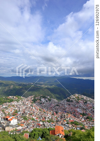 Cityscape of Taxco, a tourist destination in Central America, Mexico 126902978