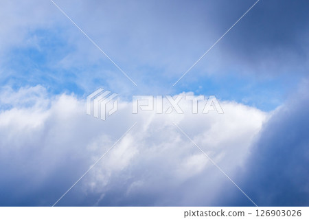 May sky 03 where blue sky can be seen between the clouds 126903026