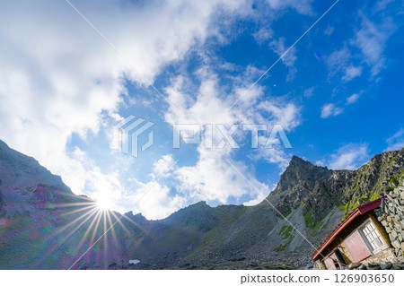 [Mountain material] Satsuei Hut and Mount Yari [Nagano Prefecture] 126903650