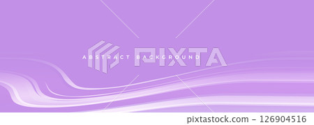 Pastel lilac abstract modern vector background with wavy pattern 126904516