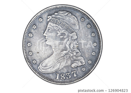 Silver 50 cent coin 126904823