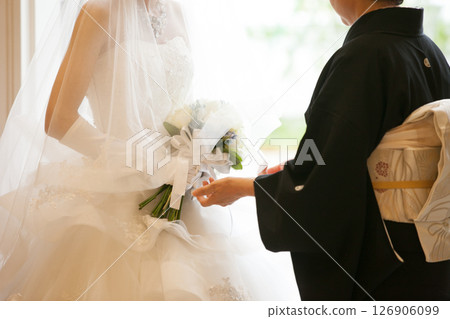 Image material of the bride entering at the wedding hall Virgin Road Image material of the bride entering at the wedding hall Virgin Road 126906099
