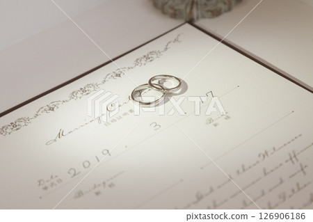 時尚結婚戒指圖片 126906186