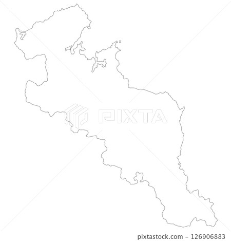 Blank map of Kyoto prefecture 126906883