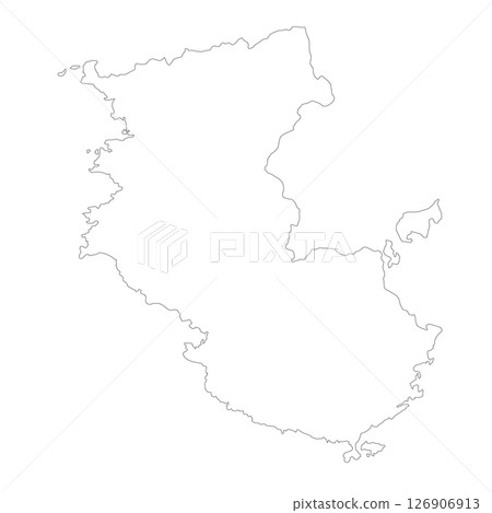 Blank map of Wakayama prefecture 126906913