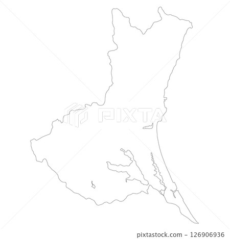 茨城縣空白地圖 茨城縣空白地圖 126906936