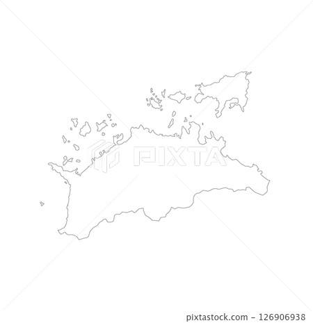 Blank map of Kagawa prefecture 126906938