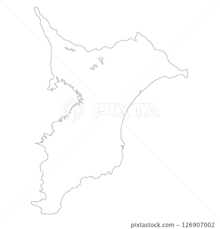 千葉縣空白地圖 126907002