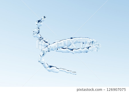 螺旋狀水體上升的 3D 插圖 螺旋狀水體上升的 3D 插圖 126907075