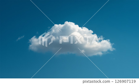 White clouds floating in the blue sky 126907119