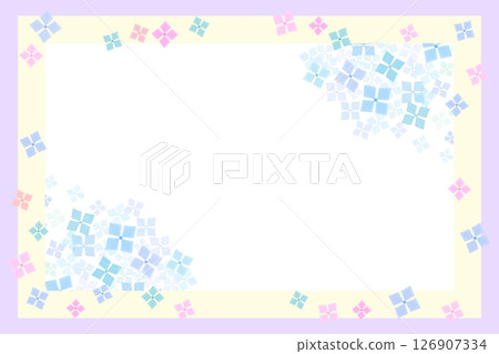 Refreshing hydrangea frame 126907334