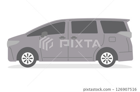 LL級大型小型貨車插畫素材 126907516