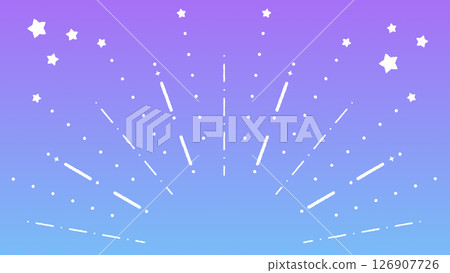 手繪線條和星星的插圖 手繪線條和星星的插圖 126907726