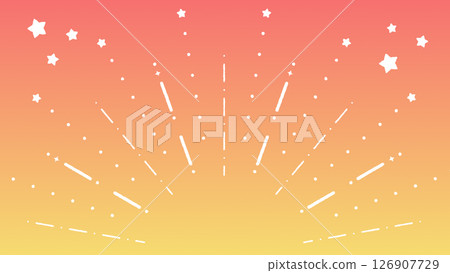 手繪線條和星星的插圖 手繪線條和星星的插圖 126907729
